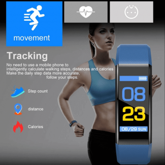 115HR PLUS Smart Band Fitness Tracker with Sleep Monitor and Call Control Price in Pakistan | LAPTAB