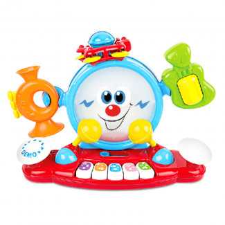 6 In 1 Live Band Kids Musical Toy with Tambourine, Trumpet, Guitar & 2 Play Modes Price in Pakistan | LAPTAB