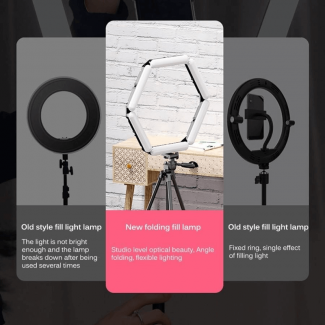 V85 Foldable Beauty Fill Light with 3 Adjustable Tones, USB Rechargeable, 180 LEDs Price in Pakistan | LAPTAB
