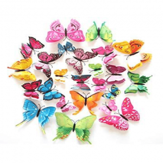 Magnetic & Sticky Butterfly Decals, Weather-Resistant 3D Home and Party Decor Price in Pakistan | LAPTAB