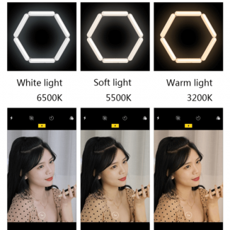 V86 Foldable 3-Mode Beauty Fill Light with 216 LEDs, Adjustable Color Temp, USB Price in Pakistan | LAPTAB