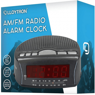 AM/FM Radio Alarm Clock with Sleep Timer, Snooze Button, and Red LED Display Price in Pakistan | LAPTAB