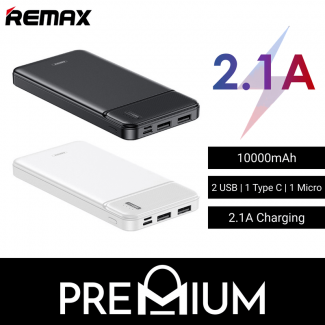 REMAX Power Bank 10000mAh RPP-255 Black with Dual Fast Charging and Safety Features Price in Pakistan | LAPTAB