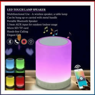 Bluetooth Speaker Bedside Lamp with Multi-Color Light, Dimming, Timer, and Hands-Free Calls Price in Pakistan | LAPTAB