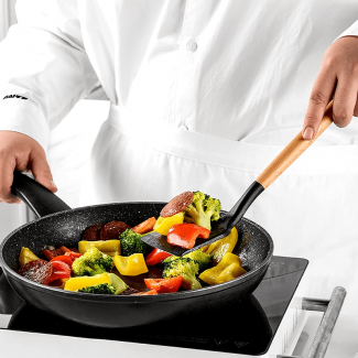 13-Piece Silicone Utensils Set with Acacia Wood Handles and Wooden Stand Price in Pakistan | LAPTAB