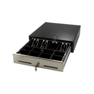 Black Copper Cash Drawer BCD-350ST with Lockable Tray, 4 Bill/8 Coin Slots, RJ11 Connector Price in Pakistan | LAPTAB