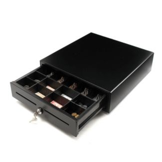 Black Copper Cash Drawer BCD-350 with Adjustable Tray, 3-Position Lock, RJ11 Connector Price in Pakistan | LAPTAB