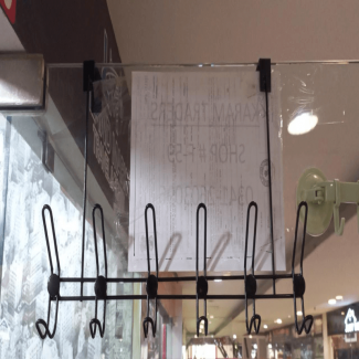 Door Iron Hook Strip with 12 Hooks, Durable Wall-Mounted Organizer for Towels, Clothes, Hats Price in Pakistan | LAPTAB