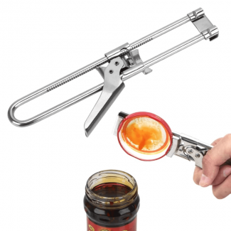 Adjustable Stainless Steel Can Opener with Secure Grip for Jars and Bottles Price in Pakistan | LAPTAB