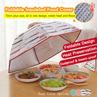 Foldable Insulated Food Covers - Thick Aluminum, Anti-Fly Design, Space-Saving Price in Pakistan | LAPTAB