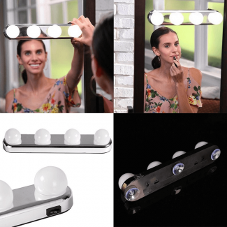 Vanity Glow Light - Portable LED Makeup Mirror Light with Quad Light Technology Price in Pakistan | LAPTAB