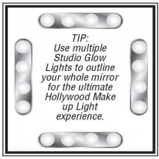 Vanity Glow Light - Portable LED Makeup Mirror Light with Quad Light Technology Price in Pakistan | LAPTAB