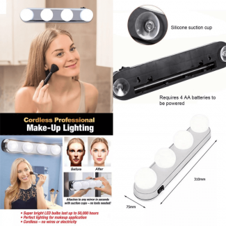 Vanity Glow Light - Portable LED Makeup Mirror Light with Quad Light Technology Price in Pakistan | LAPTAB