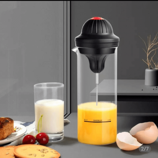 Electric Coffee and Milk Mixer with Stainless Steel Mixing Head