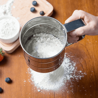 Handheld Bakeware Stainless Steel Strainer Mug