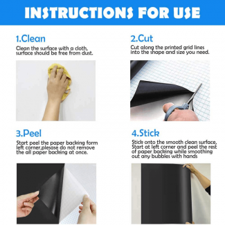 Self-Adhesive Waterproof Black Board Wall Sticker for Home and Office Price in Pakistan | LAPTAB