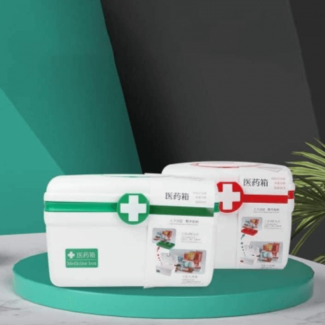 Small Medicine Storage Box - Portable 2 Layer Organizer for First Aid Supplies Price in Pakistan | LAPTAB