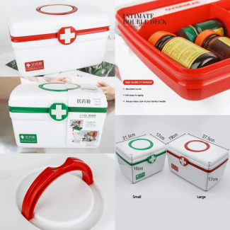 Large Medicine Storage Box with Compartments for Organized First Aid Price in Pakistan | LAPTAB
