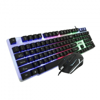 GK100 RGB Backlit Gaming Keyboard and Mouse Combo, Wired, 104 Keys Price in Pakistan | LAPTAB
