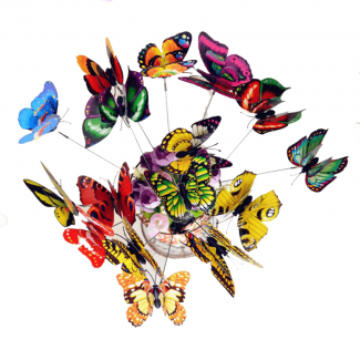 15 Pcs 3D Butterfly Lawn D?cor Sticks for Garden and Home Decoration Price in Pakistan | LAPTAB