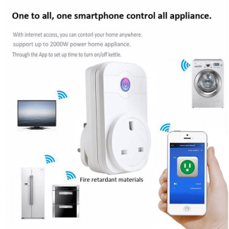 Pack of 3 WIFI Smart Plugs with IFTTT and Voice Control Compatibility