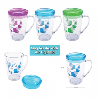 BPA-Free Acrylic Mug with Air Tight Lid for Hot and Cold Beverages Price in Pakistan | LAPTAB