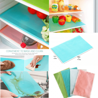 Anti-Slip Refrigerator Mat Pack of 4 - Multi-Purpose, BPA Free, Easy to Clean Price in Pakistan | LAPTAB