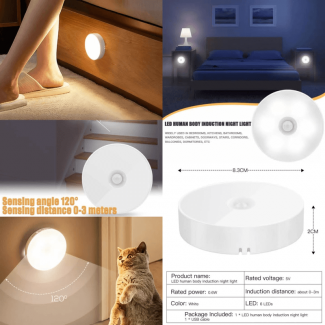 Motion Sensor LED Night Light - Battery Operated, Easy Installation Price in Pakistan | LAPTAB