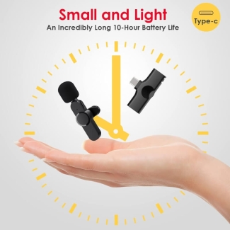 2.4G Lavalier Wireless Microphone for Type C - Plug & Play, Noise Reduction Price in Pakistan | LAPTAB