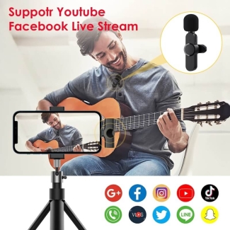 2.4G Lavalier Wireless Microphone for Type C - Plug & Play, Noise Reduction Price in Pakistan | LAPTAB