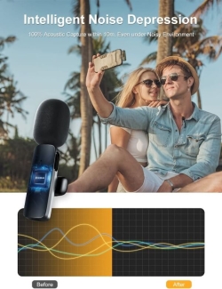 2.4G Lavalier Wireless Microphone for Type C - Plug & Play, Noise Reduction Price in Pakistan | LAPTAB