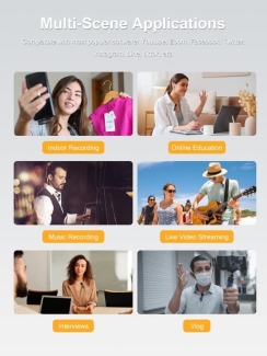 2.4G Lavalier Wireless Microphone for Type C - Plug & Play, Noise Reduction Price in Pakistan | LAPTAB