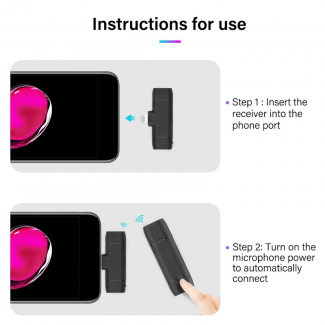 2.4G Lavalier Wireless Microphone for Lightning - Noise Reduction & Plug Play Price in Pakistan | LAPTAB