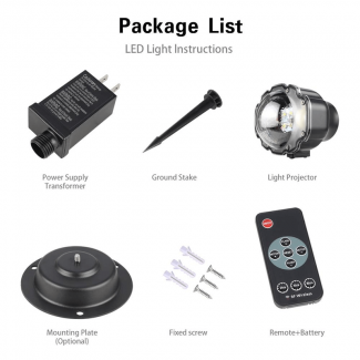 Mini Outdoor Snowflake LED Lamp Set with Bluetooth Speaker and Remote Price in Pakistan | LAPTAB