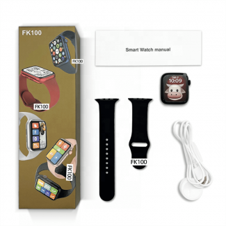 FK100 Smart Watch with Wireless Charging, Health Monitoring & Notifications Price in Pakistan | LAPTAB