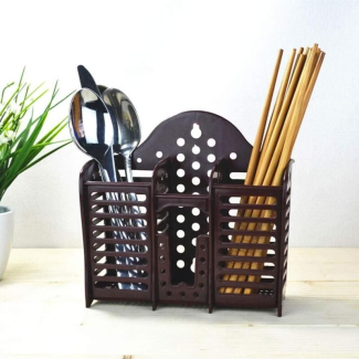 Multifunctional Spoon Holder Rack for Kitchen Utensils - BPA Free Plastic Price in Pakistan | LAPTAB