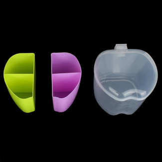4 Compartment Spice Organizer - Durable Plastic Container with Transparent Lid Price in Pakistan | LAPTAB