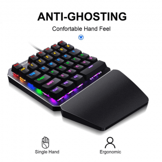 SADES TS 35 RGB One-Handed Gaming Keyboard with Ergonomic Design Price in Pakistan | LAPTAB