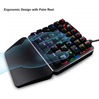 SADES TS 35 RGB One-Handed Gaming Keyboard with Ergonomic Design Price in Pakistan | LAPTAB