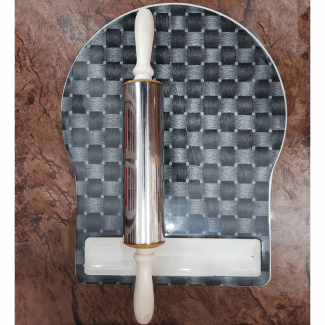 Chakla Belan Double Glazed Melamine 15 Inch with Anti-Slip Grip Base