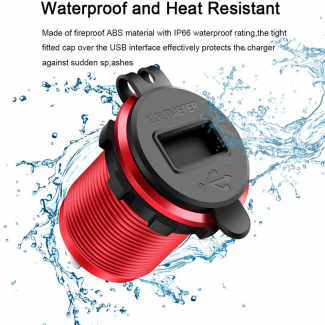 Rocketek 36W Waterproof Dual USB Adapter with Quick Charge 3.0 Ports Price in Pakistan | LAPTAB