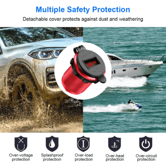 Rocketek 36W Waterproof Dual USB Adapter with Quick Charge 3.0 Ports Price in Pakistan | LAPTAB
