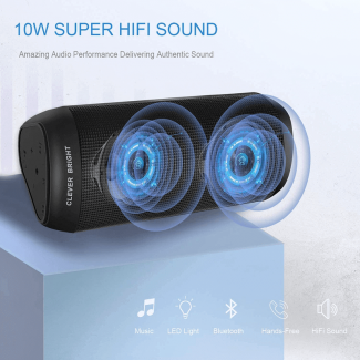 Clever Bright Bluetooth Speakers with 7 LED Lights and Stereo Sound Price in Pakistan | LAPTAB