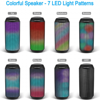 Clever Bright Bluetooth Speakers with 7 LED Lights and Stereo Sound Price in Pakistan | LAPTAB