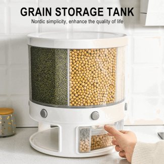 10 Kg 6 In 1 Food Container Cereal Dispenser with Sealed Lid Price in Pakistan | LAPTAB