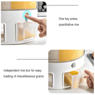 10 Kg 6 In 1 Food Container Cereal Dispenser with Sealed Lid Price in Pakistan | LAPTAB