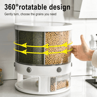 10 Kg 6 In 1 Food Container Cereal Dispenser with Sealed Lid Price in Pakistan | LAPTAB