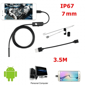 7mm HD Endoscope Camera with LED Light for Inspection and Recording Price in Pakistan | LAPTAB