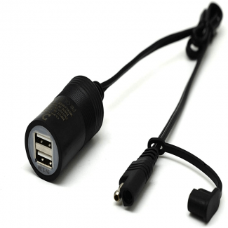 Motorcycle Dual SAE to USB Cable Adapter with Safety Fuse and LED Indicator Price in Pakistan | LAPTAB