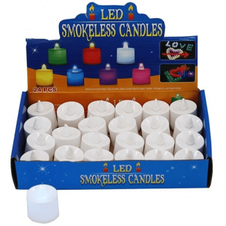 24 pcs LED Flame Less Electronic Candles - Safe, Battery Operated Decor Price in Pakistan | LAPTAB